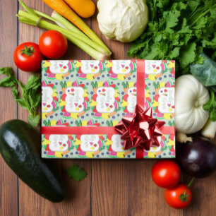 Locally Grown Farmer's Market Birthday Wrapping Paper