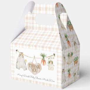 Locally Grown Farmers Market Boho Baby Shower Favour Box