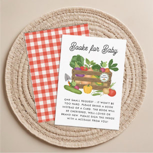 Locally Grown Farmers Market Books for Baby Enclosure Card