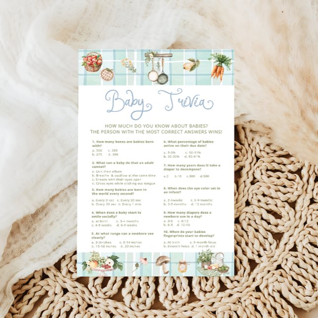 Locally Grown Farmers Market Boy Baby Trivia Game (Creator Uploaded)