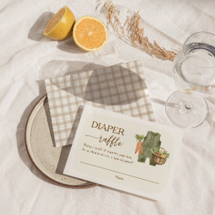 Locally Grown Farmer's Market Diaper Raffle Enclosure Card