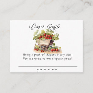 Locally Grown Farmer's Market Diapper Raffle Enclosure Card