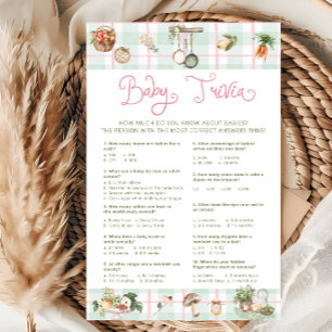 Locally Grown Farmers Market Girl Baby Trivia Game