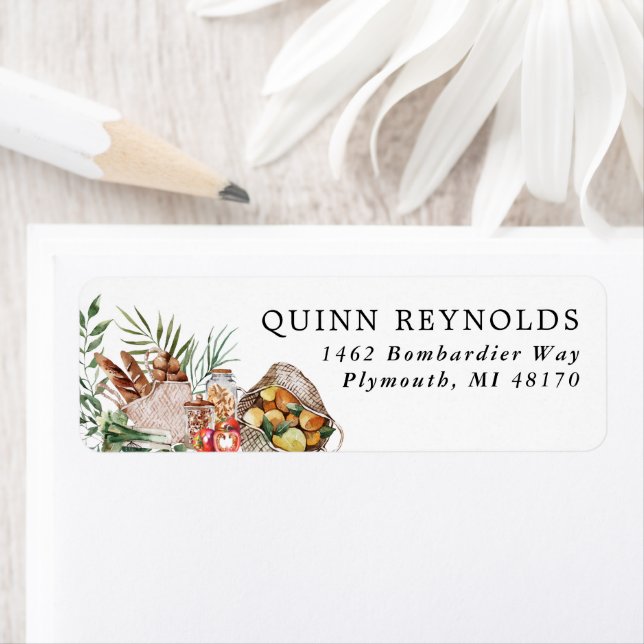 Locally Grown Farmer's Market | Return Address Label (Insitu)