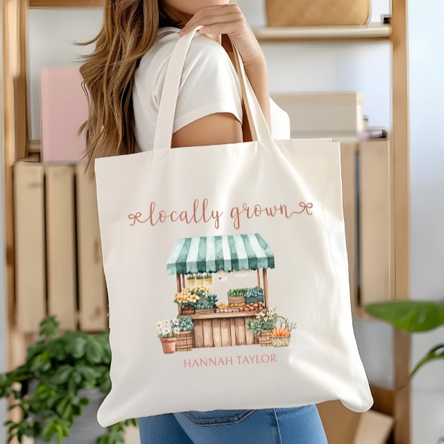 Locally Grown Farmer's Market  Tote Bag (Creator Uploaded)