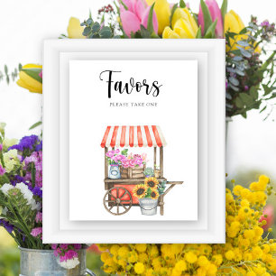 Locally Grown Flowers baby shower Favours  Poster