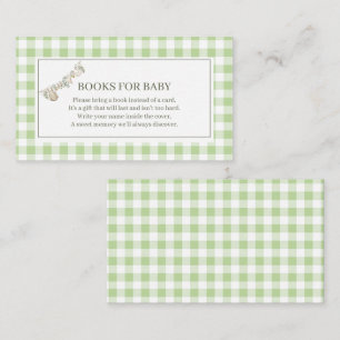 Locally Grown Fresh Farmers Market baby shower Enclosure Card