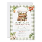 Locally Grown Fresh Market Baby Shower Gingham