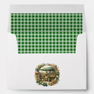 Locally Grown Gingham – Farmers Market Birthday Envelope
