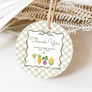 Locally Grown Little Sprout Baby Shower Favour Tags