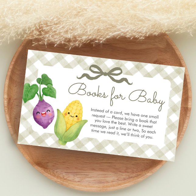 Locally Grown Little Sprout Shower Books for Baby Enclosure Card (Locally Grown Baby Shower Books for Baby)