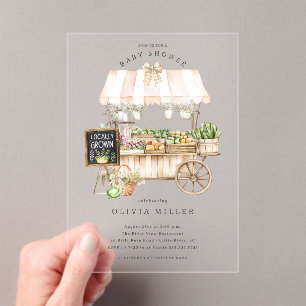 Locally Grown Market Baby Shower Invitation