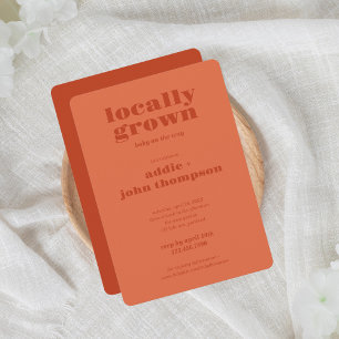 Locally Grown Modern Invitation Colorblock BOLD