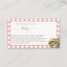 Locally Grown Pink Baby girl Shower books for baby