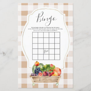 Locally Grown Veggies Farmers Market Bingo Games