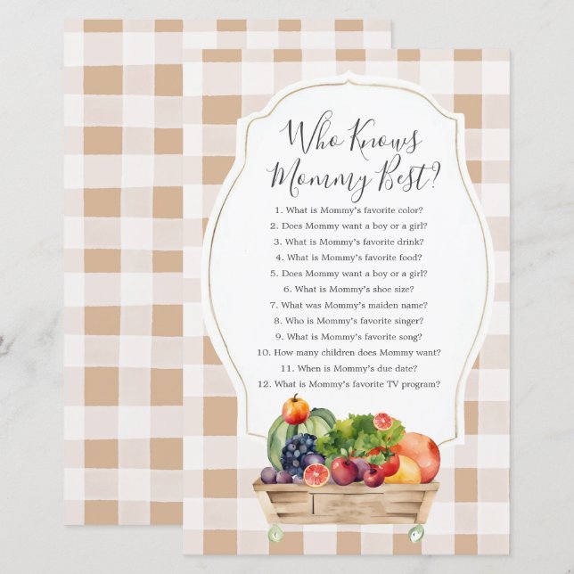 Locally Grown Veggies Farmers Who Know Mummy Best (Front/Back)