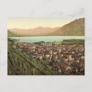 Locarno, general view, Tessin, Switzerland vintage Postcard