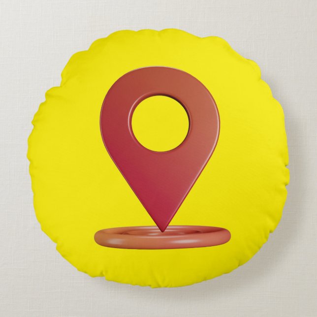 Location Vibes Round Cushion (Front)