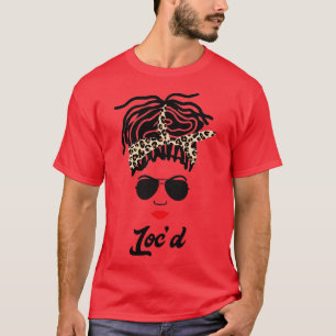 Locd Black Nurse Leopard Print T-Shirt