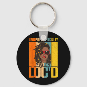 Loc'd Black Queen Melanin Loc'd Hair Key Ring