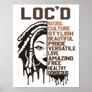 Loc'd Locs Celebration Beautiful Hair Of Black Que Poster