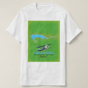 Loch Ard Trossachs National Park, Stirling map T-Shirt