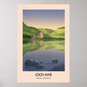 Loch Awe Argyll and Bute Travel Poster