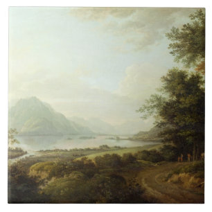 Loch Awe, Argyllshire, c.1780-1800 (oil on canvas) Ceramic Tile