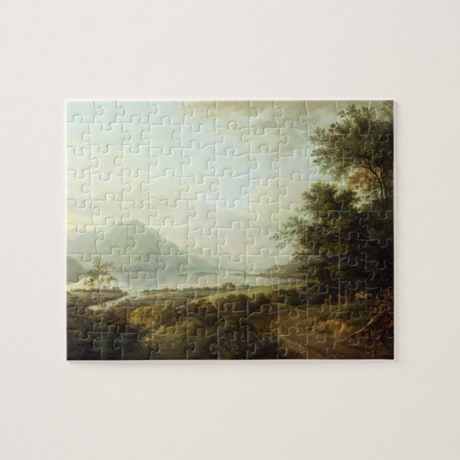Loch Awe, Argyllshire, c.1780-1800 (oil on canvas) Jigsaw Puzzle (Horizontal)