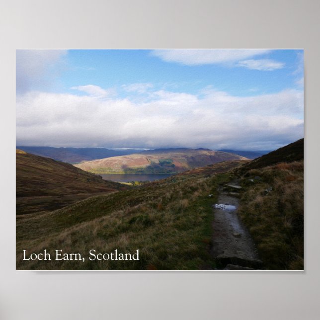 Loch Earn Scotland Poster (Front)