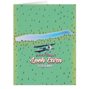 Loch Earnmap Scotland vintage map