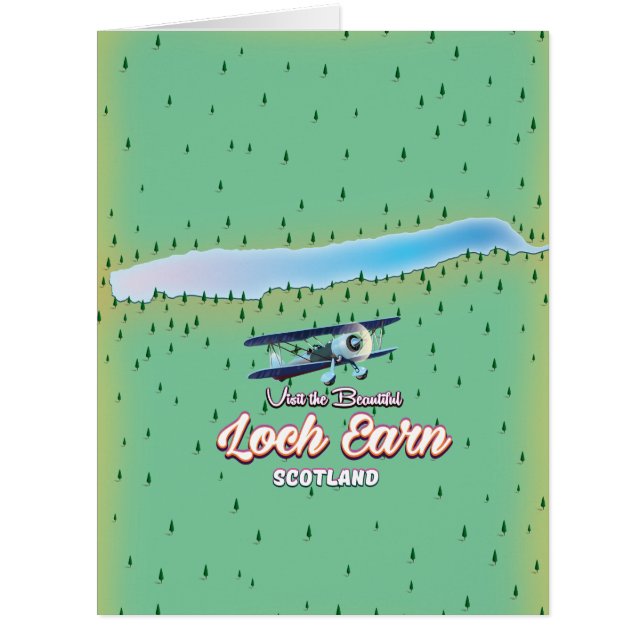 Loch Earnmap Scotland vintage map (Front)