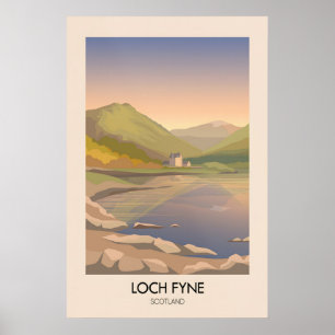 Loch Fyne Scotland Travel Poster
