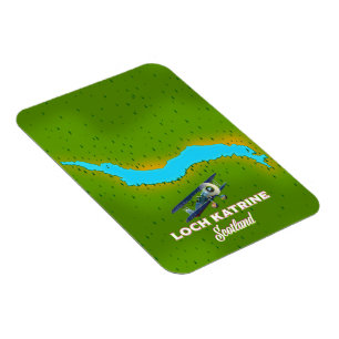Loch katrine scotland travel poster magnet
