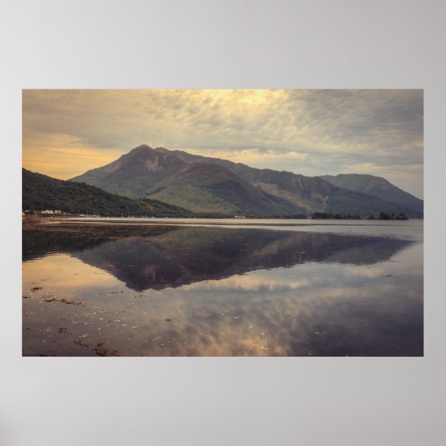 Loch Leven Sunset Poster (Front)