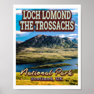 LOCH LOMOND and THE TROSSACHS NATIONAL PARK - UK Poster