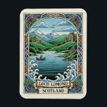 Loch Lomond Scotland Travel Magnet<br><div class="desc">Loch Lomond, located in southern Scotland, is one of the country’s most iconic and picturesque natural landmarks. As the largest inland stretch of water in Great Britain by surface area, it sits at the gateway to the Scottish Highlands, within Loch Lomond & The Trossachs National Park. The loch is surrounded...</div>