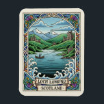 Loch Lomond Scotland Travel Magnet<br><div class="desc">Loch Lomond, located in southern Scotland, is one of the country’s most iconic and picturesque natural landmarks. As the largest inland stretch of water in Great Britain by surface area, it sits at the gateway to the Scottish Highlands, within Loch Lomond & The Trossachs National Park. The loch is surrounded...</div>
