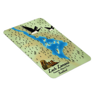 Loch Lomond,Trossachs, Scotland map Magnet
