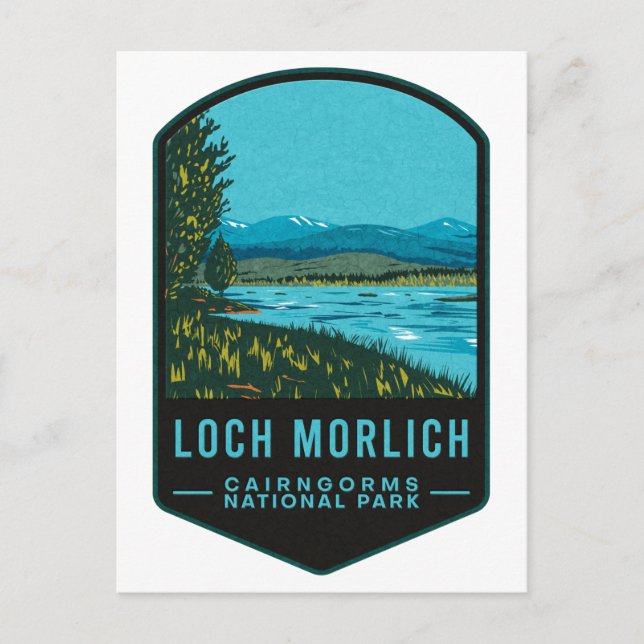 Loch Morlich Cairngorms National Park Postcard (Front)