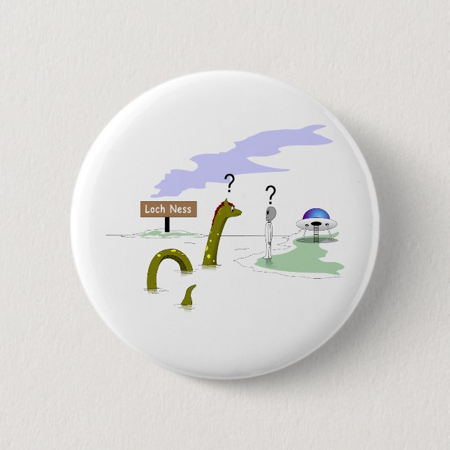 Loch Ness 6 Cm Round Badge (Front)