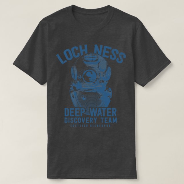 Loch Ness Deep Water Discovery Team T-Shirt (Design Front)