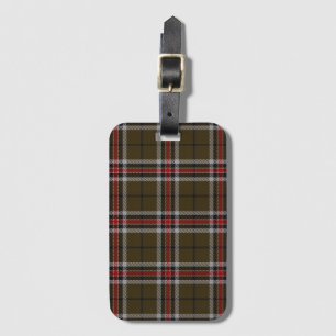 Loch Ness District Tartan Plaid Luggage Tag