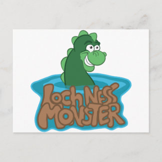 Loch Ness Monster Cartoon Postcard