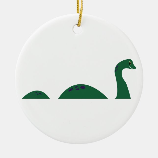 Loch Ness Monster Ceramic Ornament (Front)