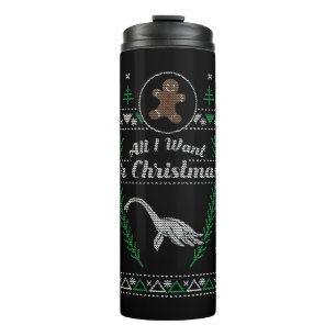 Loch Ness Monster Christmas Ugly Shirt Thermal Tumbler