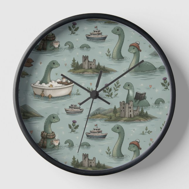 Loch Ness Monster  Clock (Front)
