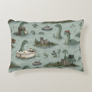 Loch Ness Monster Decorative Cushion