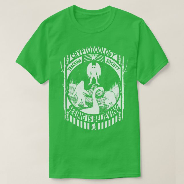 Loch Ness Monster Dogman And Mothman Cryptid TShir T-Shirt (Design Front)