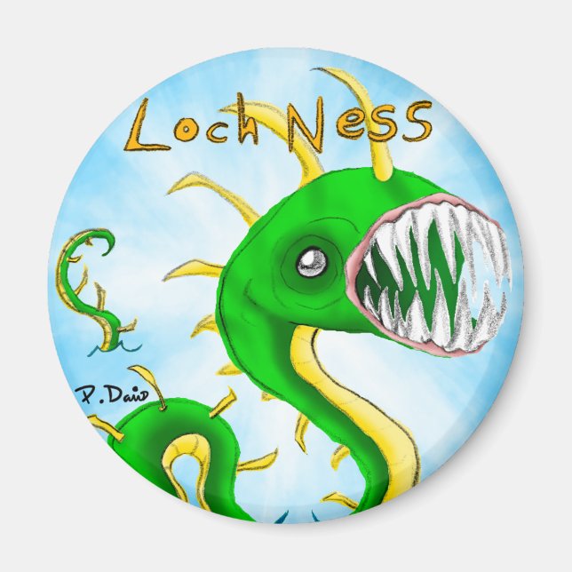 Loch Ness Monster Magnet (Front)